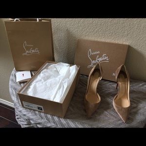 Christian Louboutin Suede Nude Pigalle